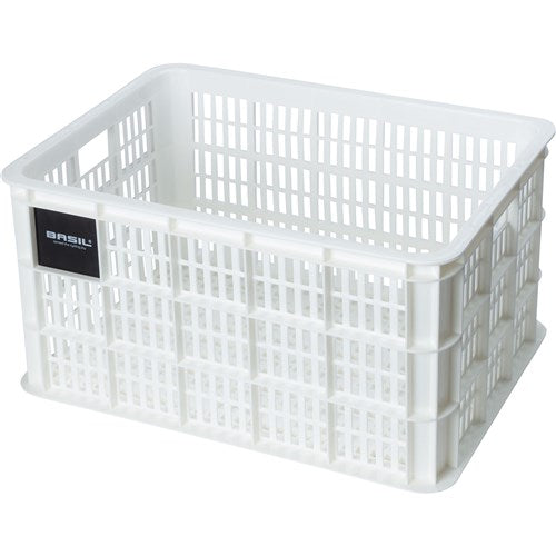 Basil PVC crate large 40L white 21162 bright white