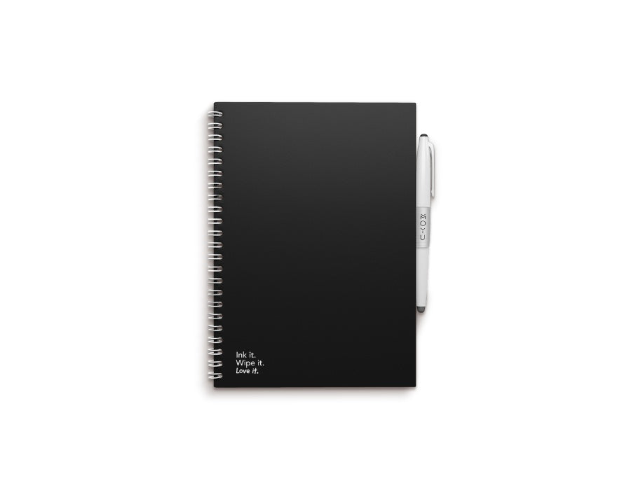 MOYU Uitwisbaar Notitieboek Hardcover A5 Pikzwart