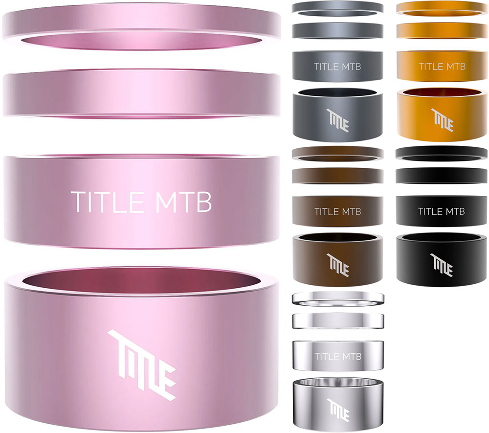 Title mtb aluminium spacer kit | grey