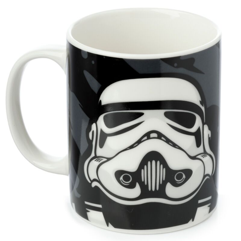 De originele stormtrooper zwart porseleinen mok