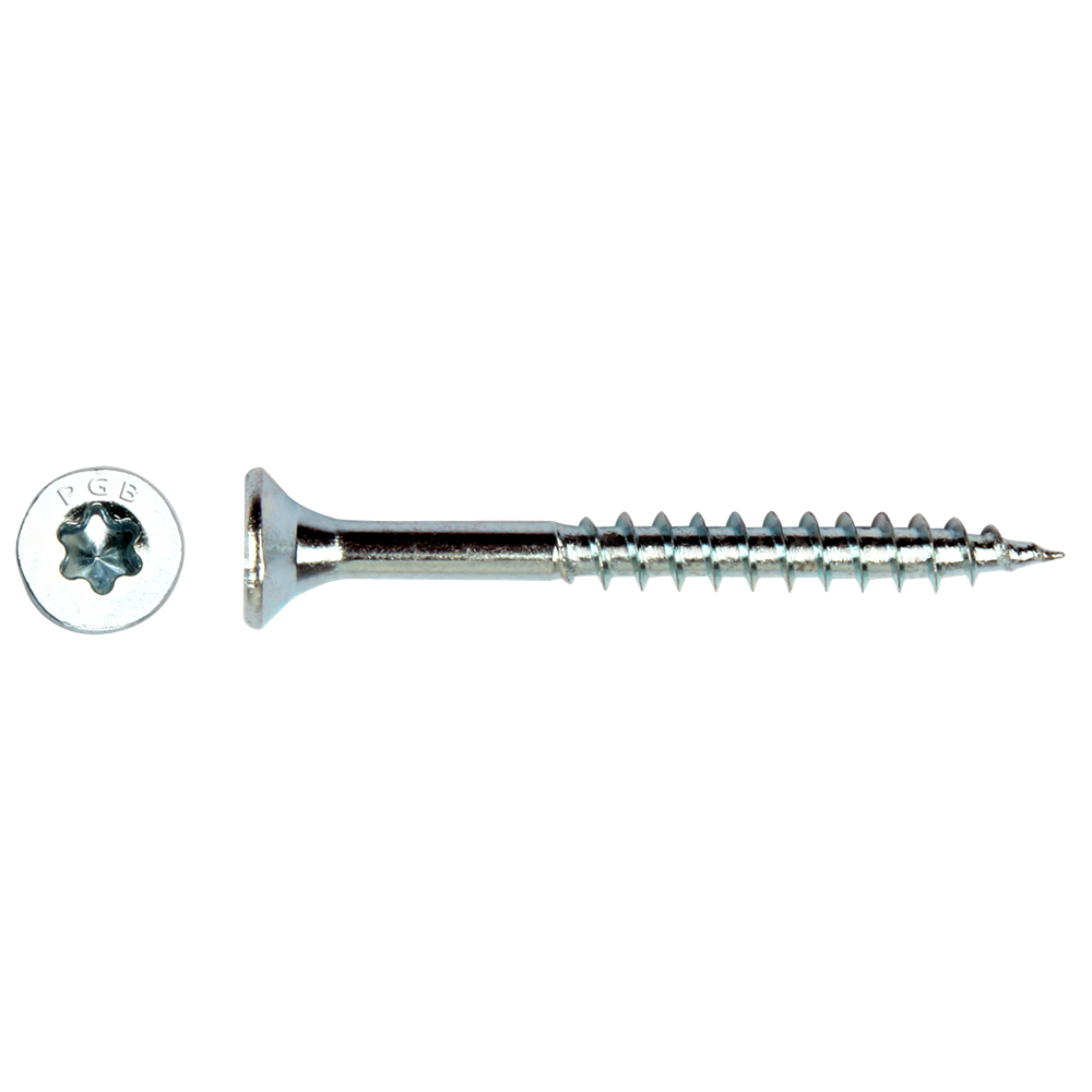 Pgb-fasteners spaanplaatschroef vzk-t deeldraad snijpunt verzonken kop ø3,0x25 zn tx10 | 200 st | pgwvtg001003000253