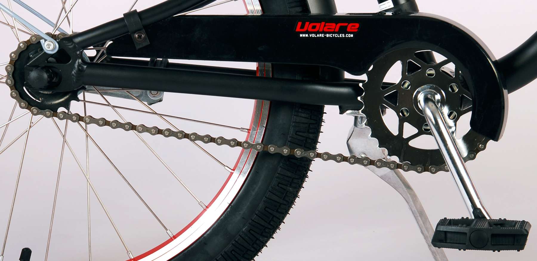 Volare Miracle Cruiser Kinderfiets - Jongens - 20 inch - Mat Zwart - Prime Collection