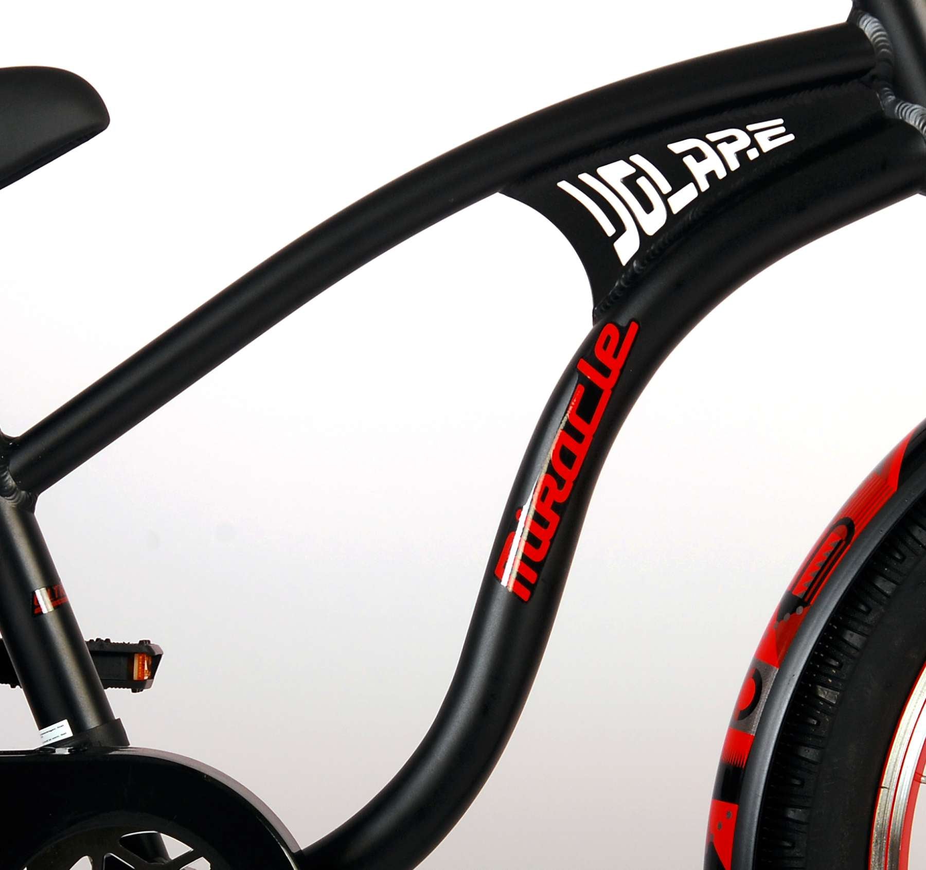 Volare Miracle Cruiser Kinderfiets - Jongens - 20 inch - Mat Zwart - Prime Collection