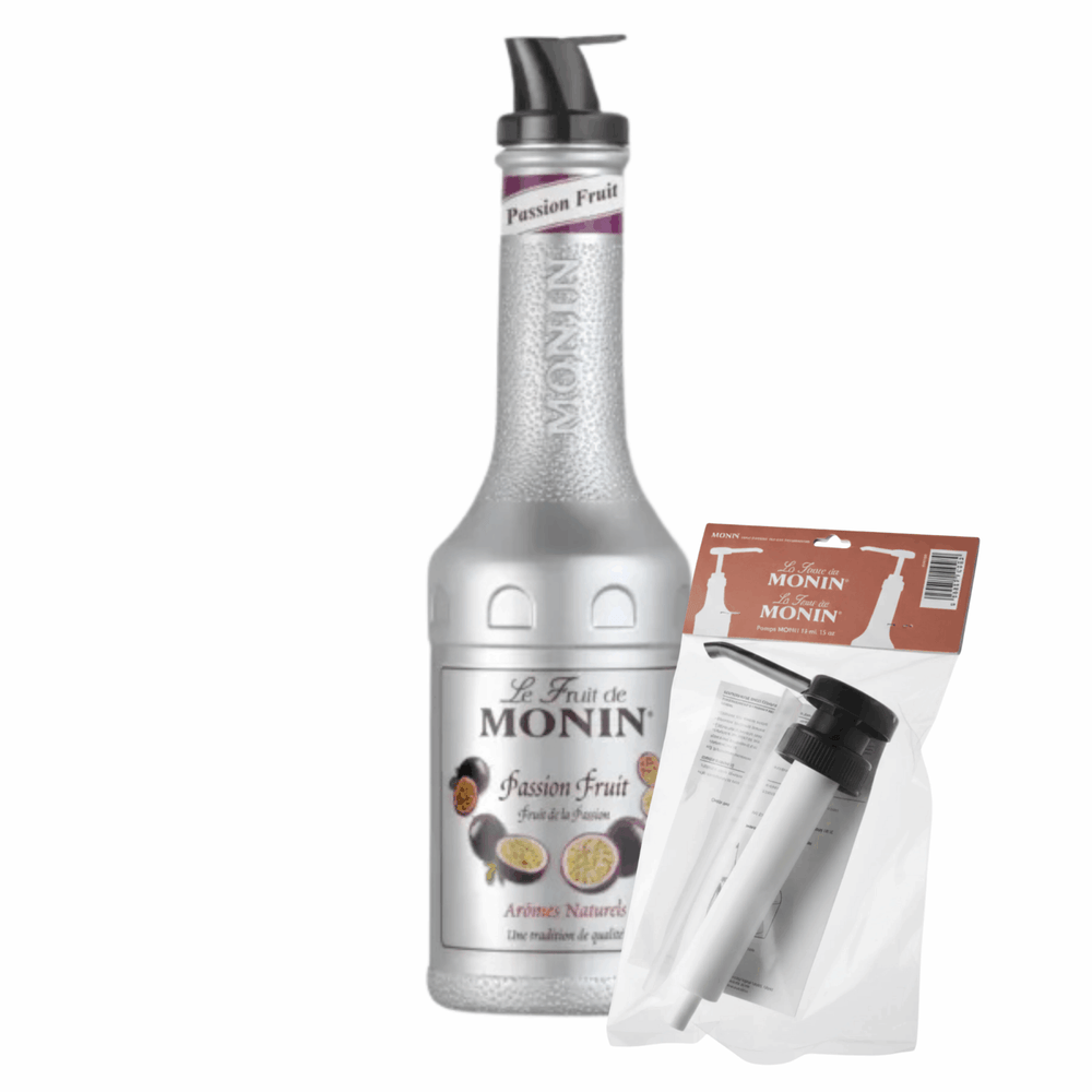 Monin puree passion fruit + pompje (combi)