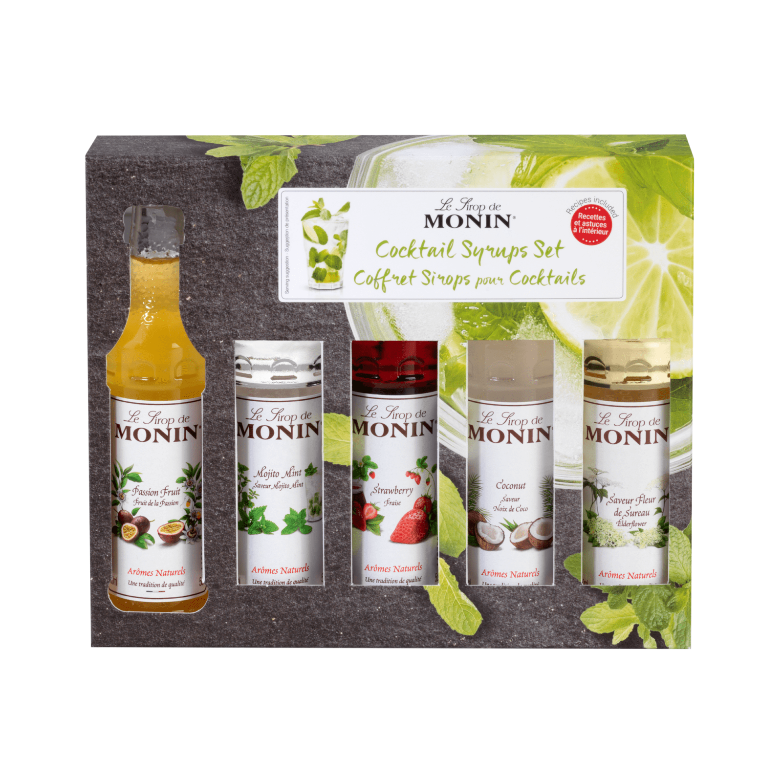 Monin siroop cocktail set (5x 5cl)
