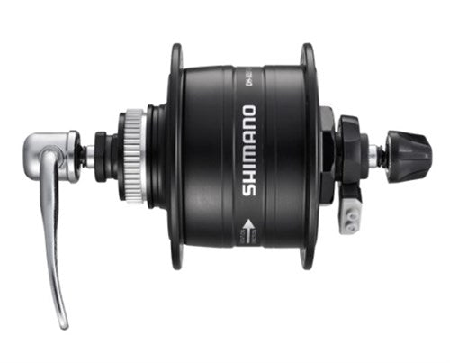 Moyeu Dynamon Shimano HD-3D37 3 Watt - 36 trous - Center-Lock - blocage rapide - noir