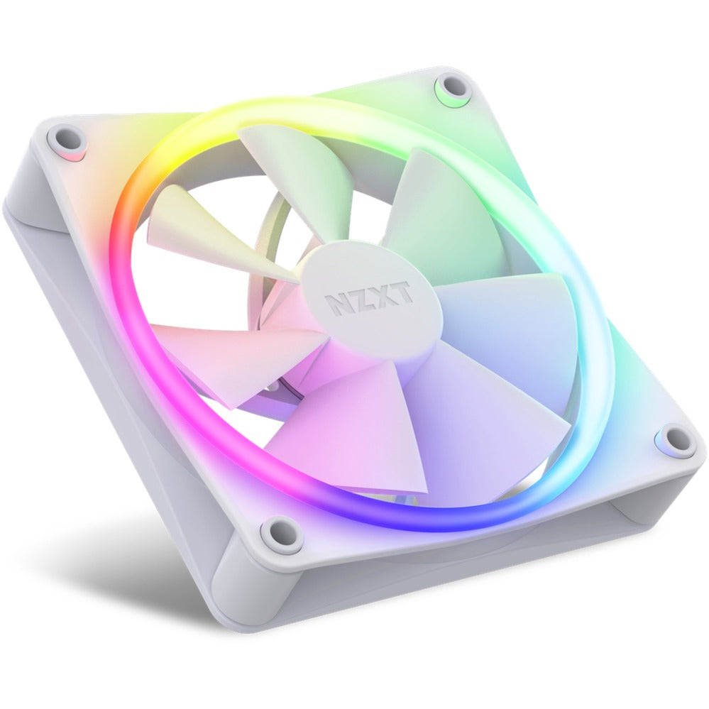 Nzxt f120 rgb case fans (wit, 3 stuks, 120 x 120 x 26 mm, incl. controller)