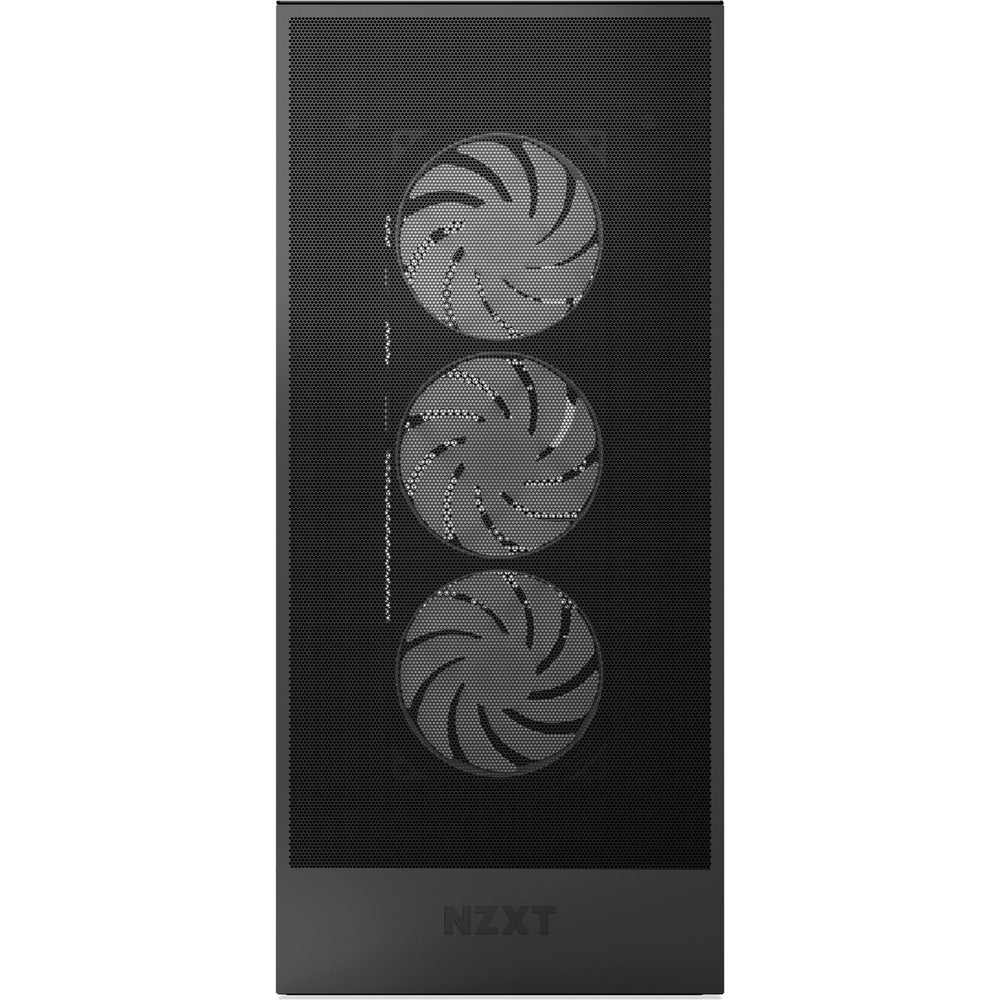 Nzxt h7 flow rgb (2024) midi tower behuizing (zwart | 2x usb-a | 1x usb-c | rgb | tempered glass)