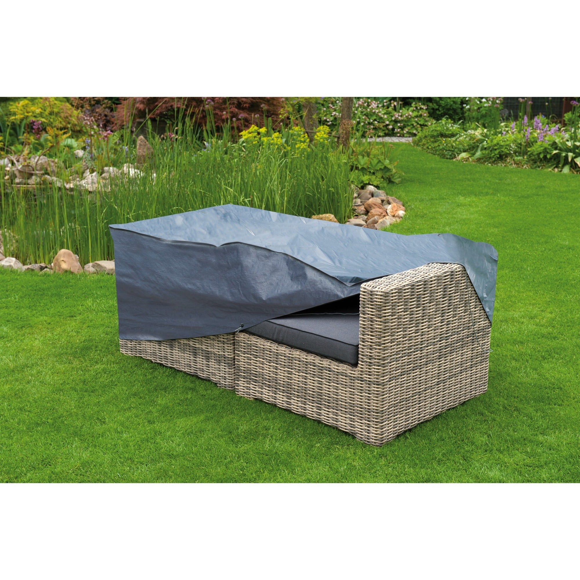 Nature Nature Tuinmeubelafdekhoes voor 2-zits loungebank