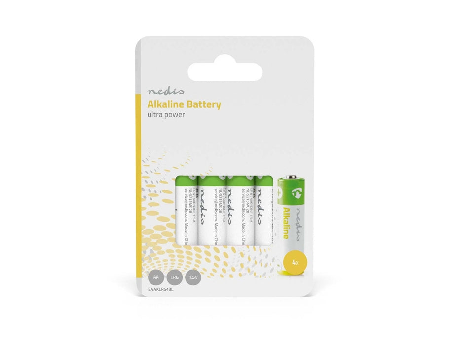 Nedis aa batterij - alkaline - 4 stuks