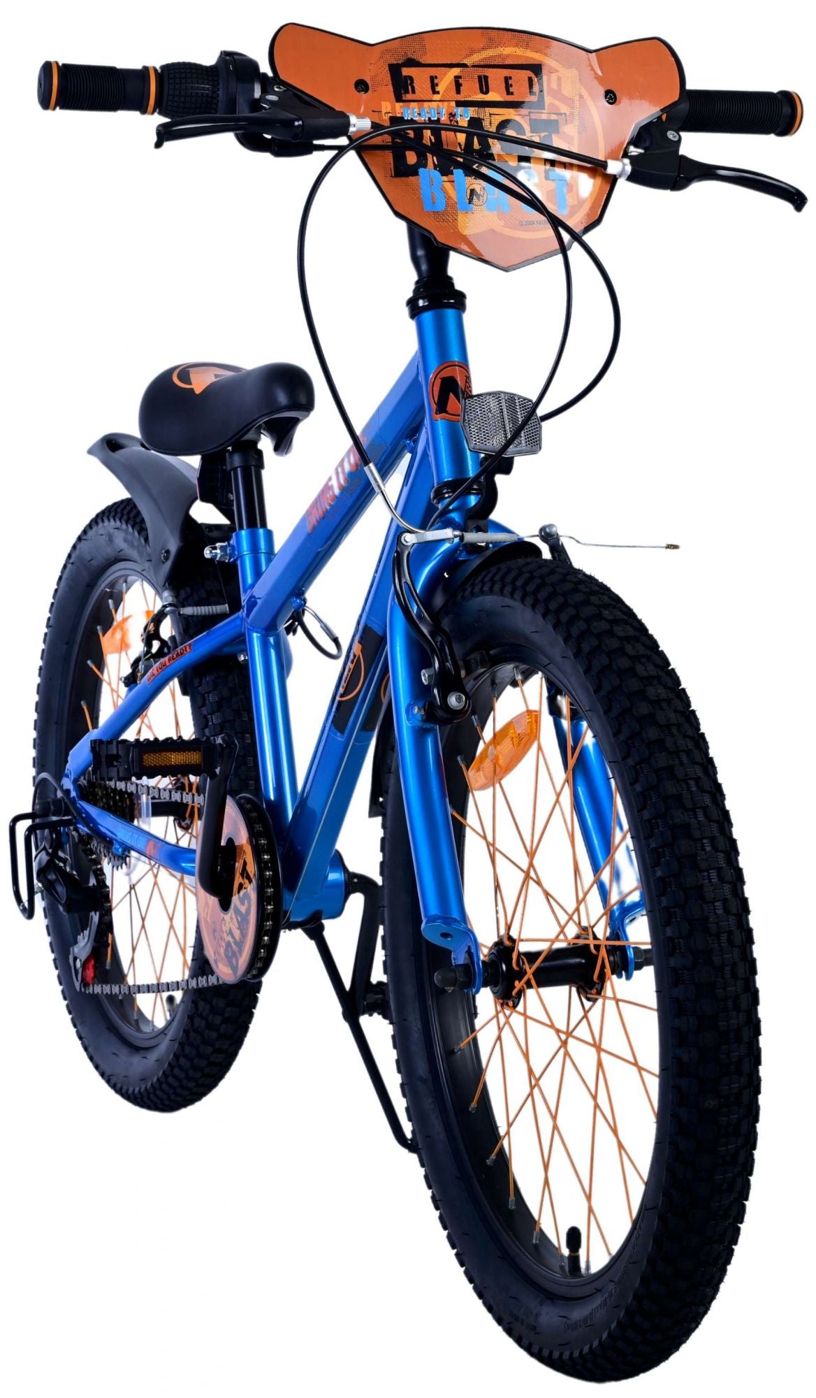 Nerf kinderfiets - jongens - 20 inch - satijnblauw - 6 versnellingen