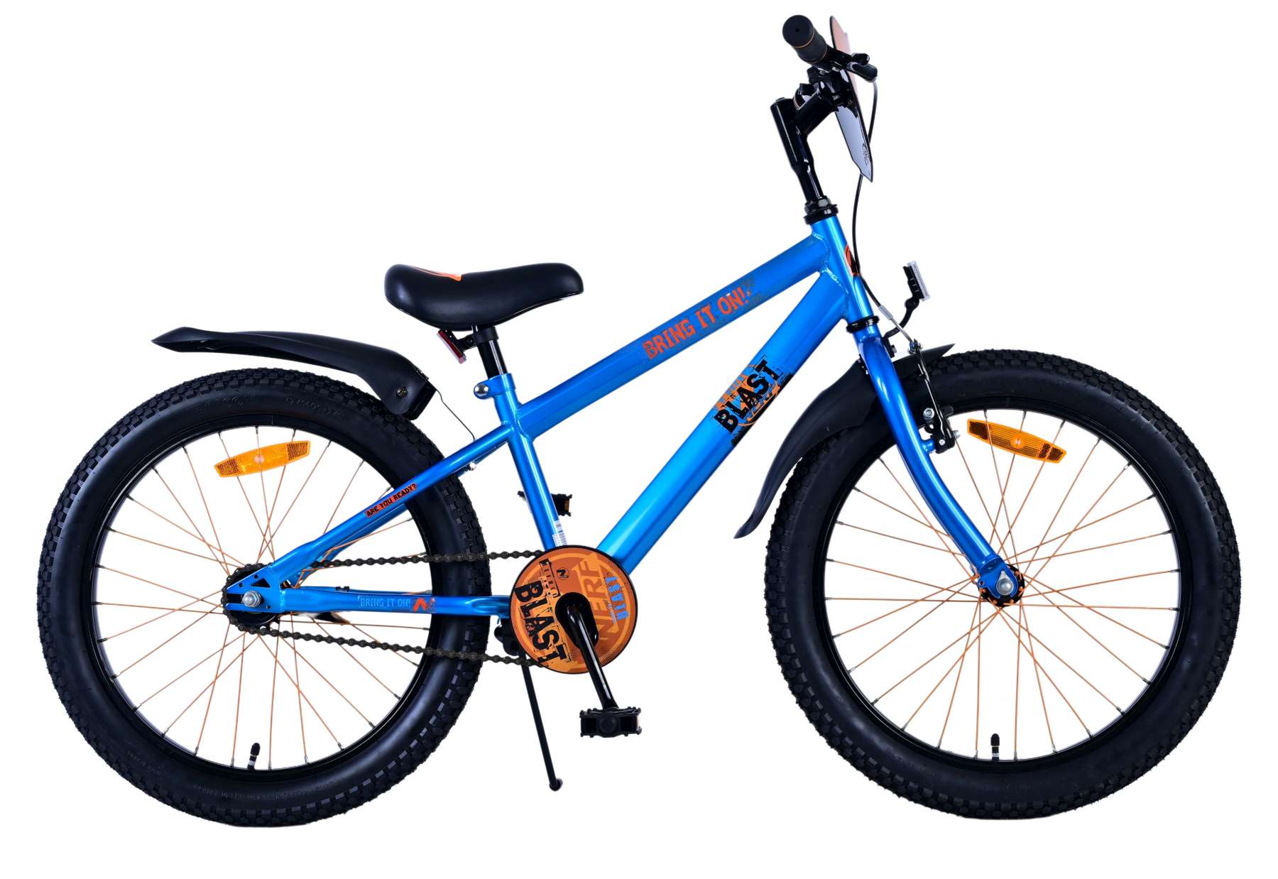 Nerf kinderfiets - jongens - 20 inch - satijnblauw