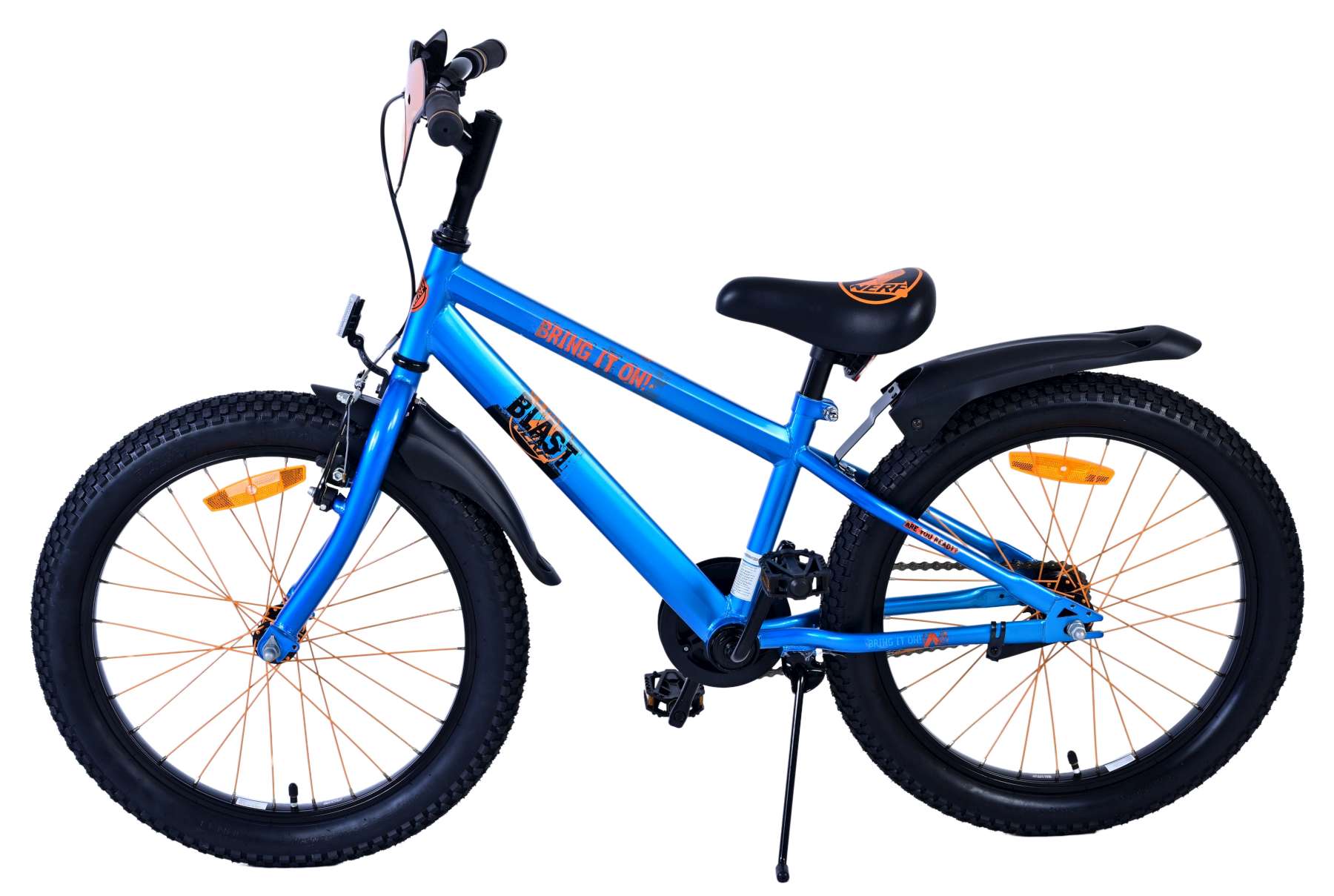 Nerf kinderfiets - jongens - 20 inch - satijnblauw