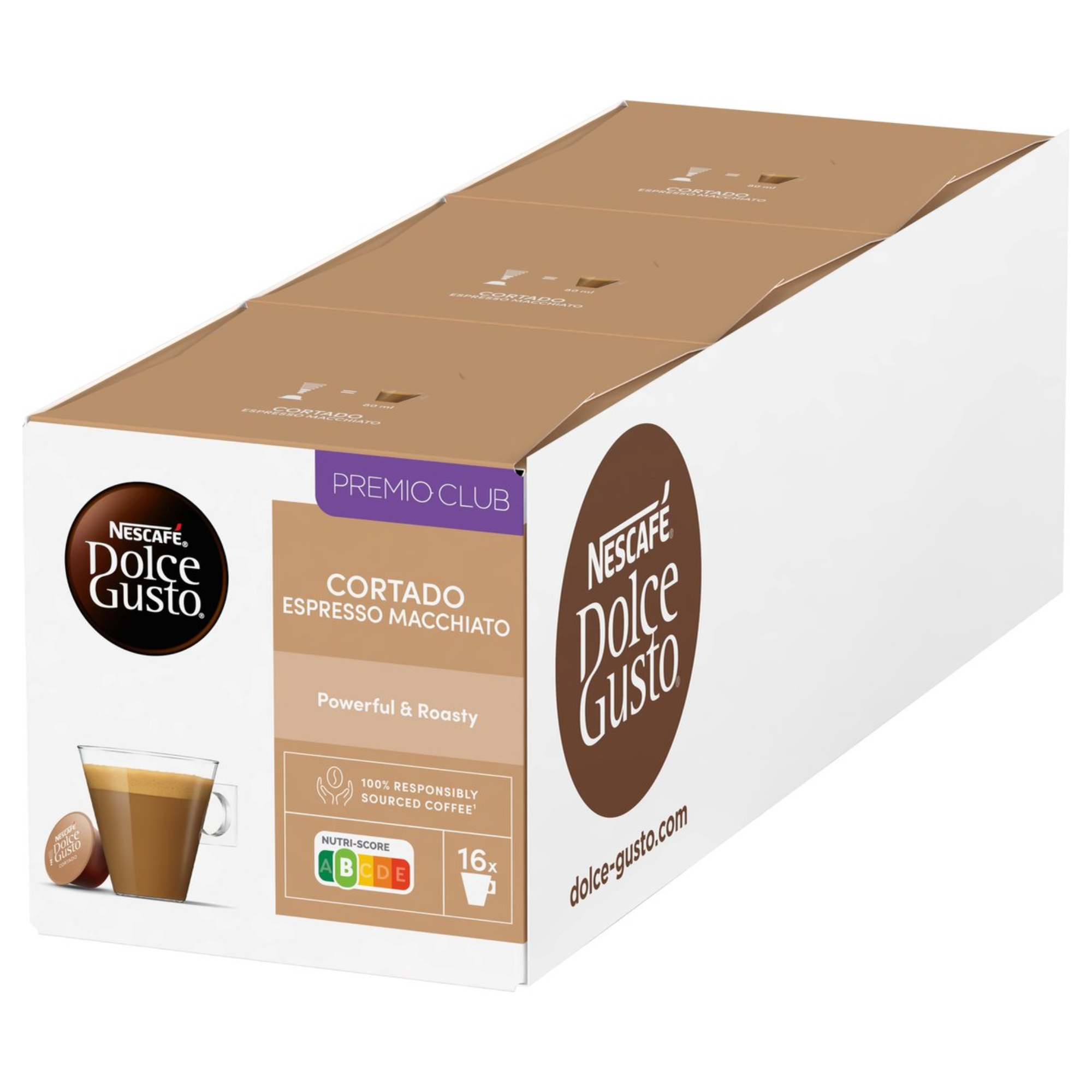 Nescafe dolce gusto cortado espresso macchiato (3x 16 cups)