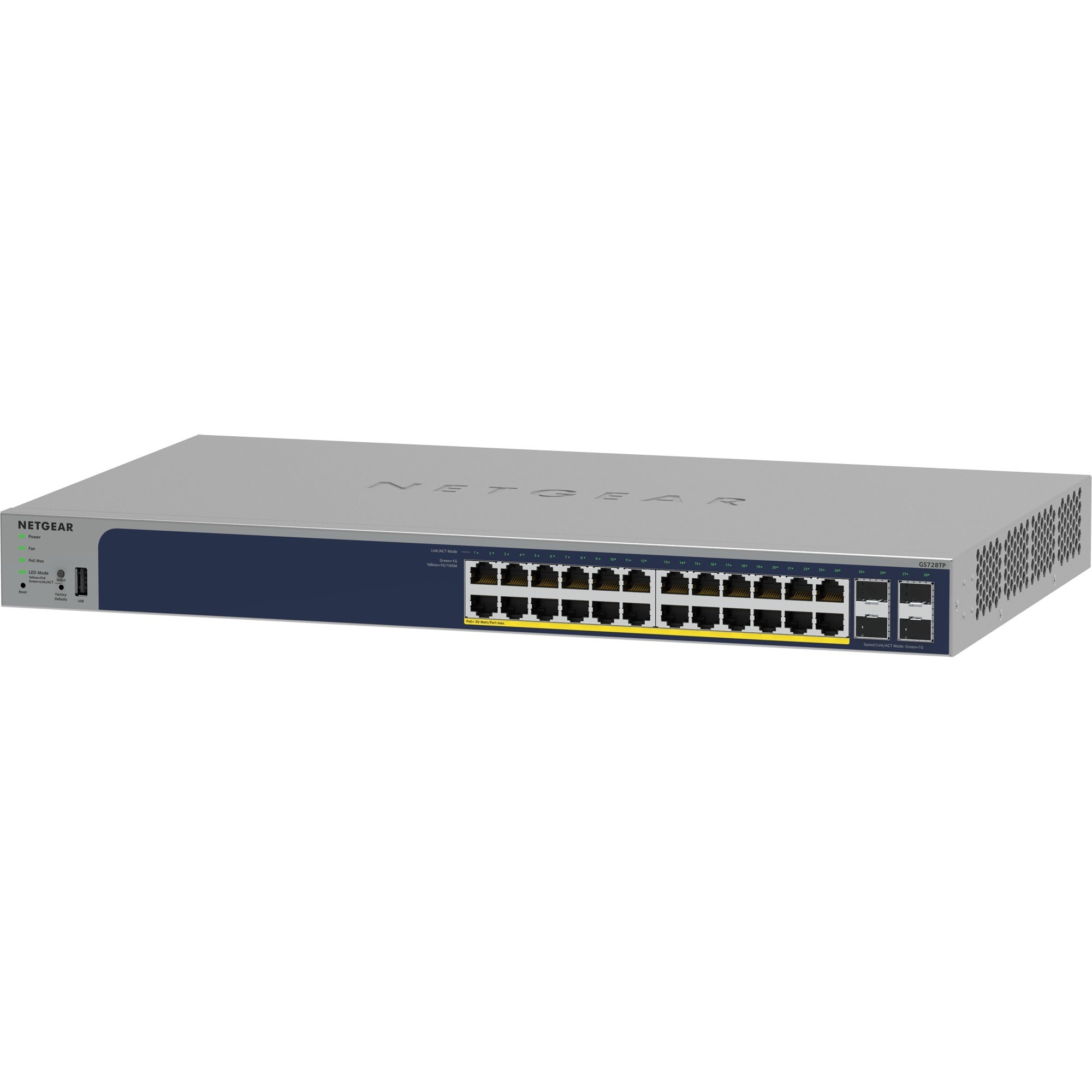 Netgear 24-poorts Gigabit Ethernet PoE+-switch met 4