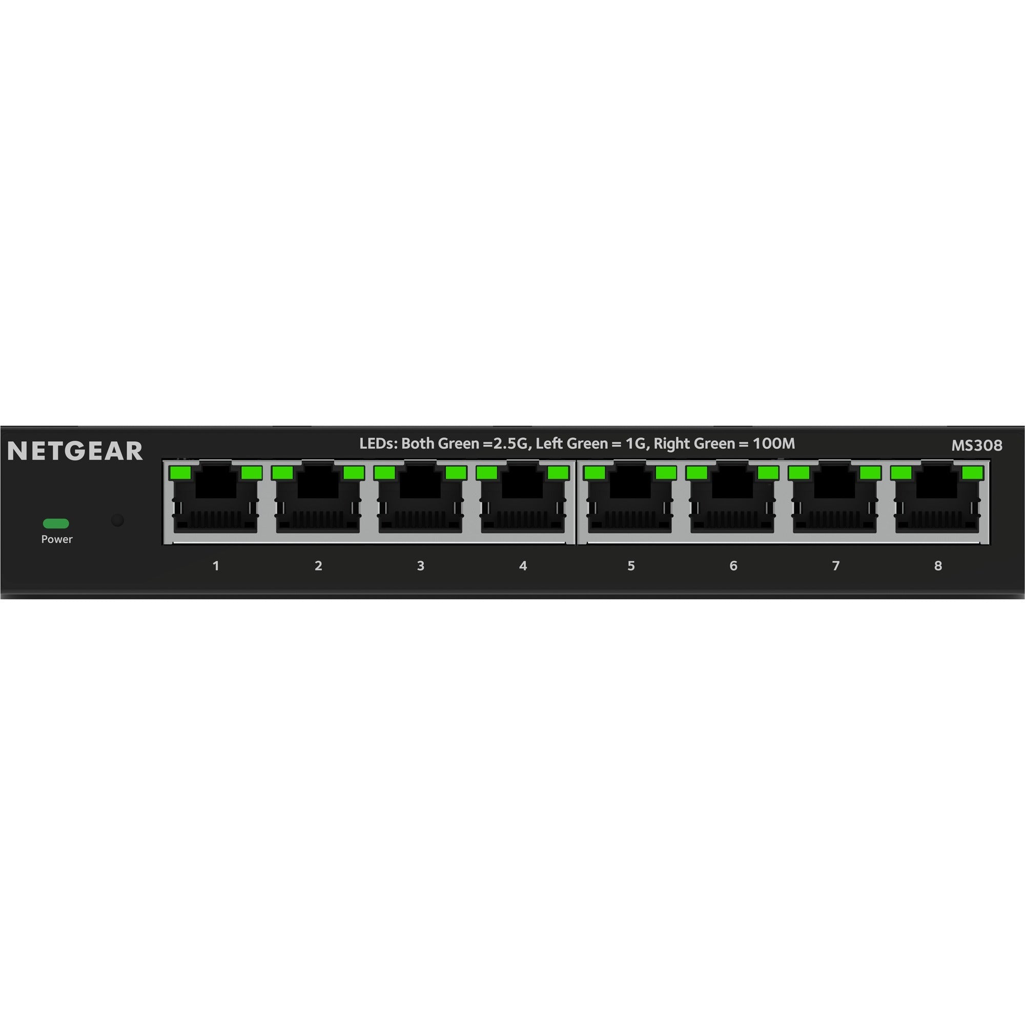 Netgear Netgear 8-poorts 2,5G Multi-Gigabit Ethernet onbeheerde switch