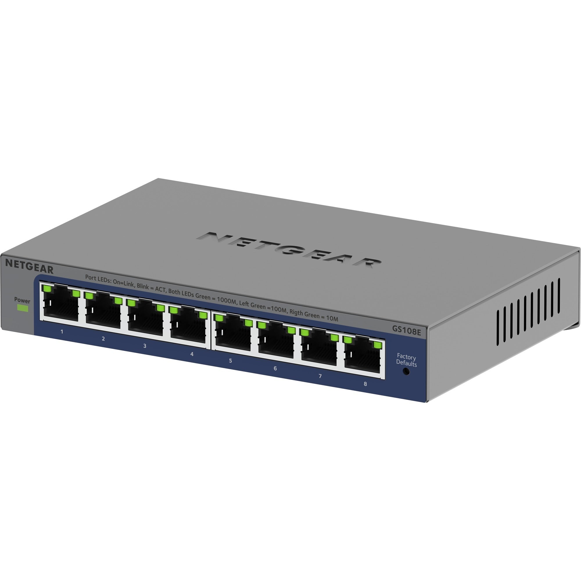 Netgear Netgear 8-poorts Gigabit Plus-switch (GS108E-400EUS)