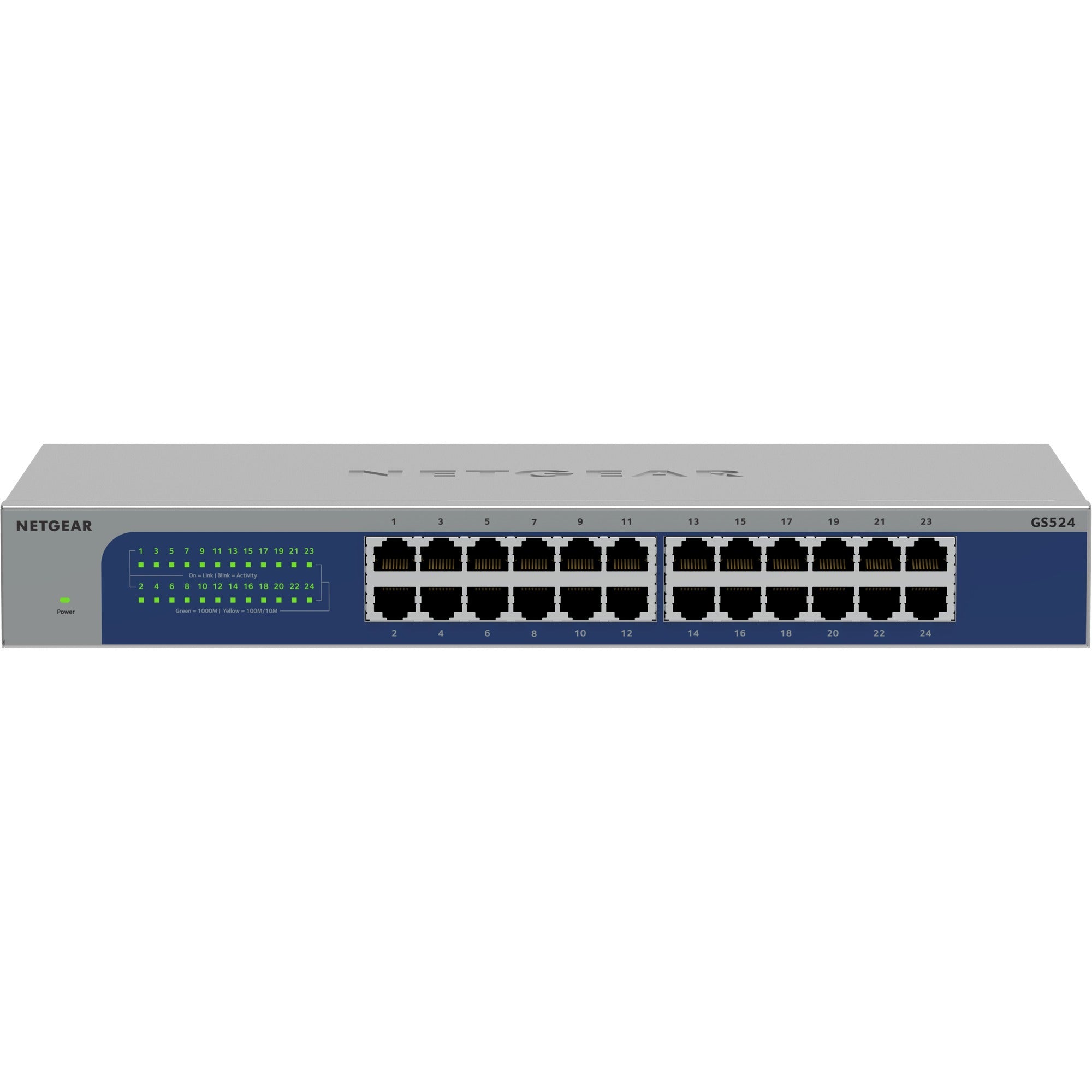 Netgear GS524 24-poorts Gigabit Ethernet onbeheerde switch