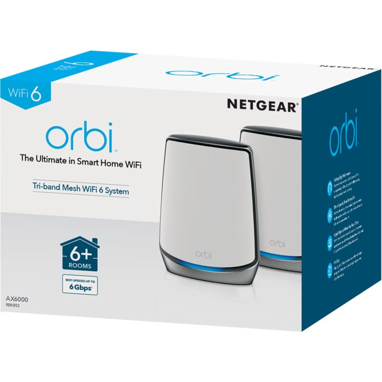 Netgear Netgear Orbi WiFi 6-systeem (RBK852) AX6000