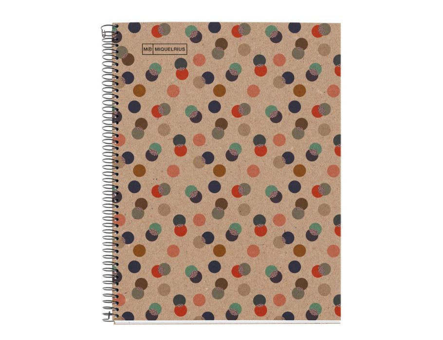Miquelrius notitieboek - eco confetti - a4 blanco - 80 blz