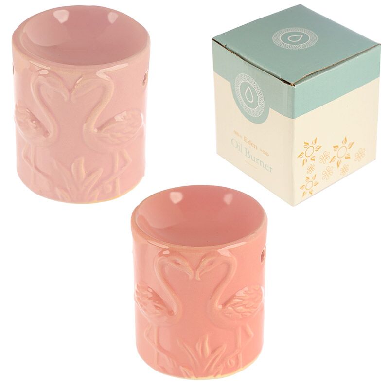 Eden roze flamingo keramiek geurbrander