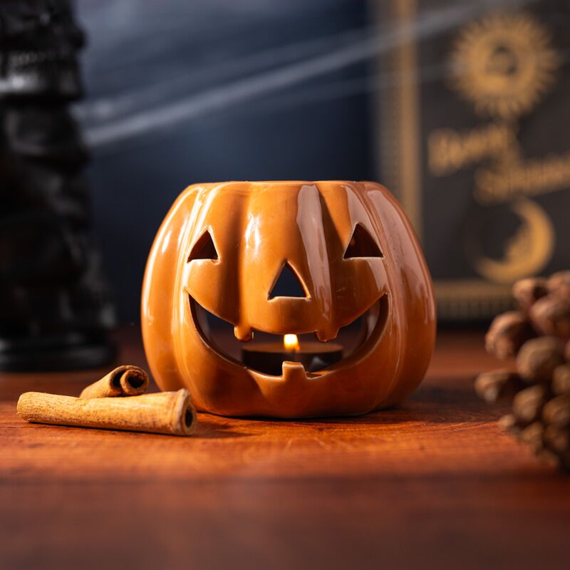 Pompoen jack o lantaarn keramiek geurbrander