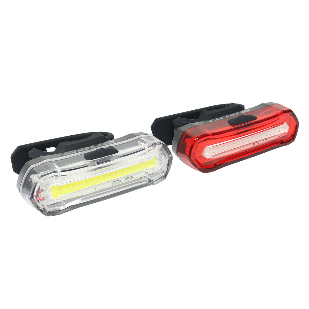 One verlichtingsset 30 usb oplaadbaar zwart