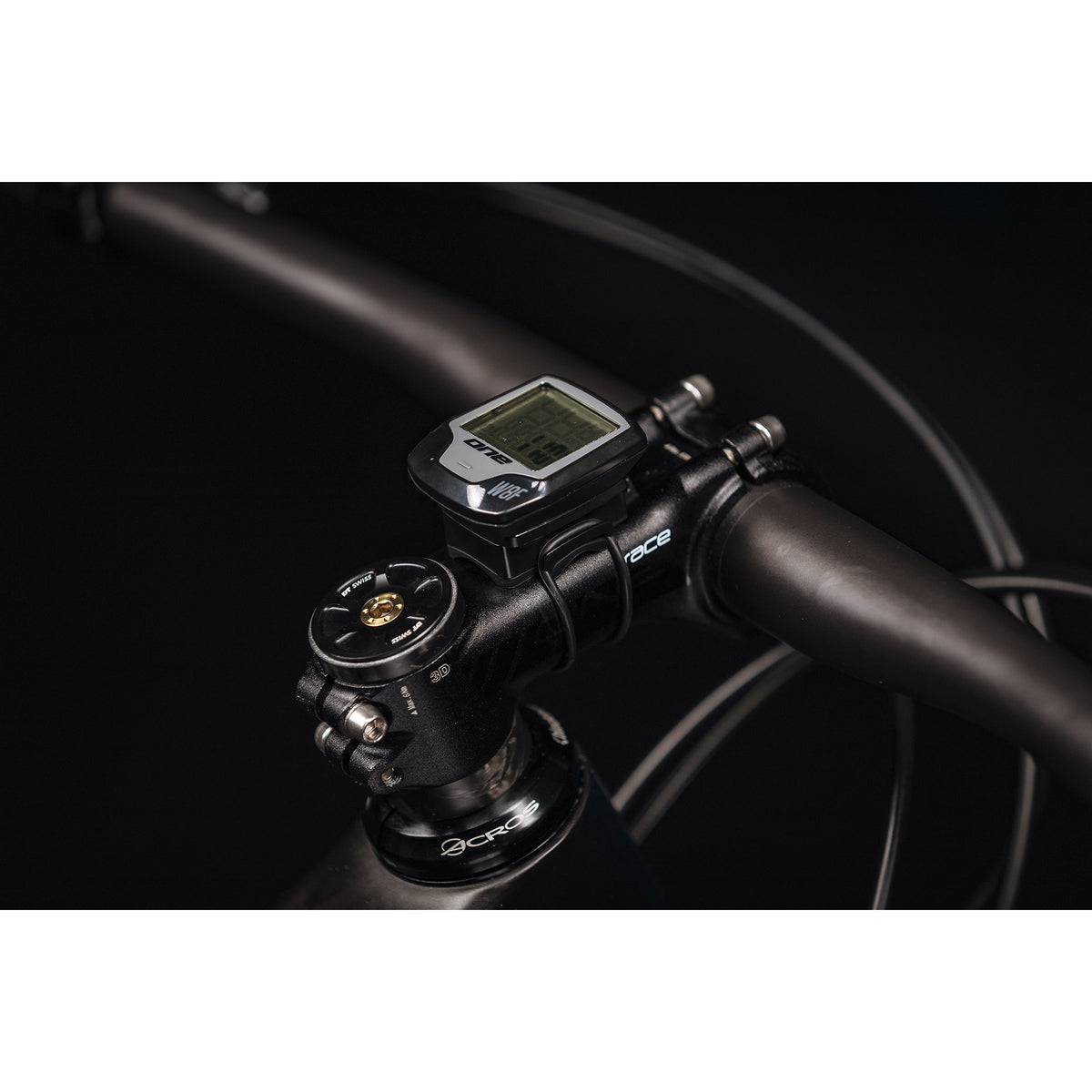 ONE One fietscomputer 8 draadloos unisize black grey