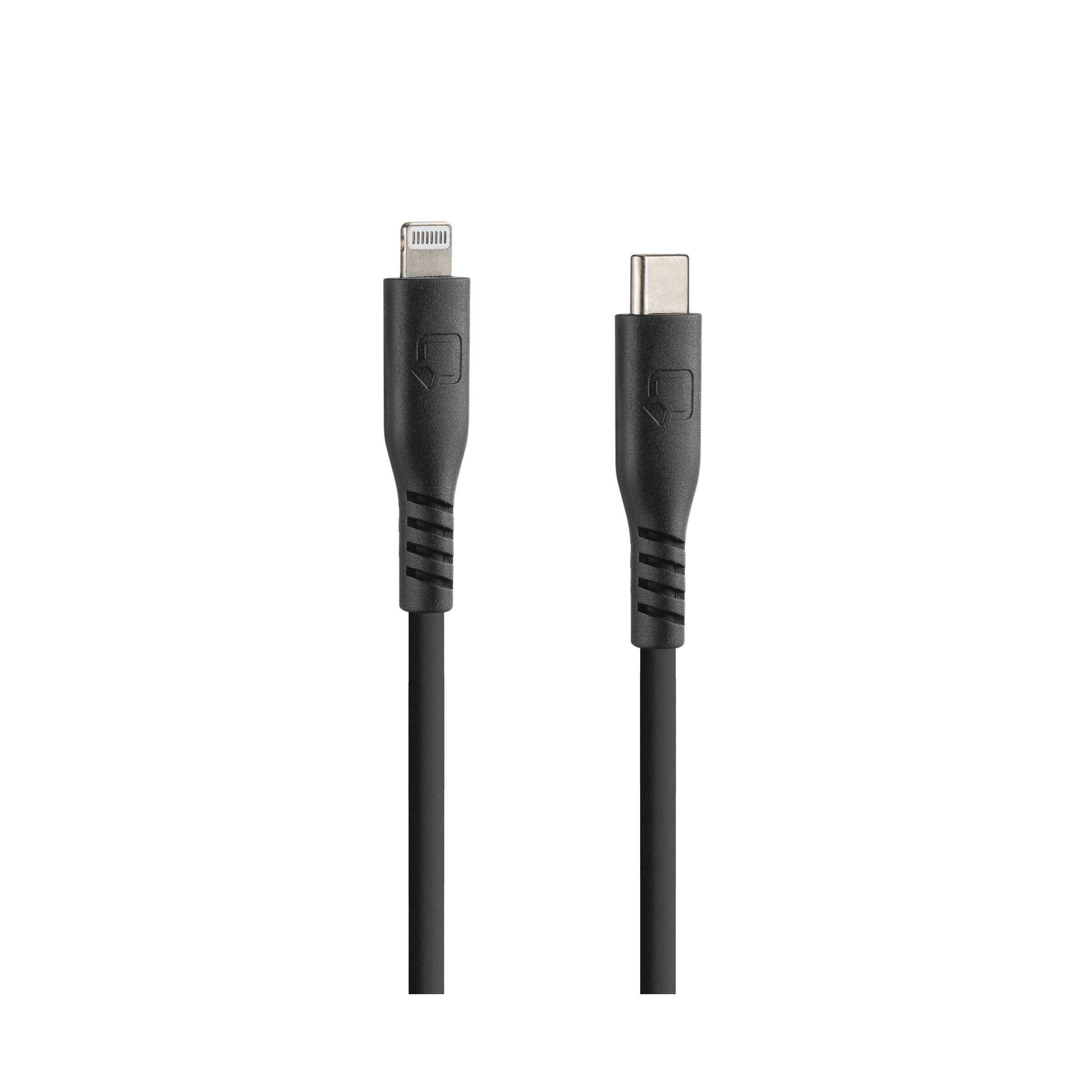 Optiline siliconen kabel usb type c > appel 8 pin - 150 cm
