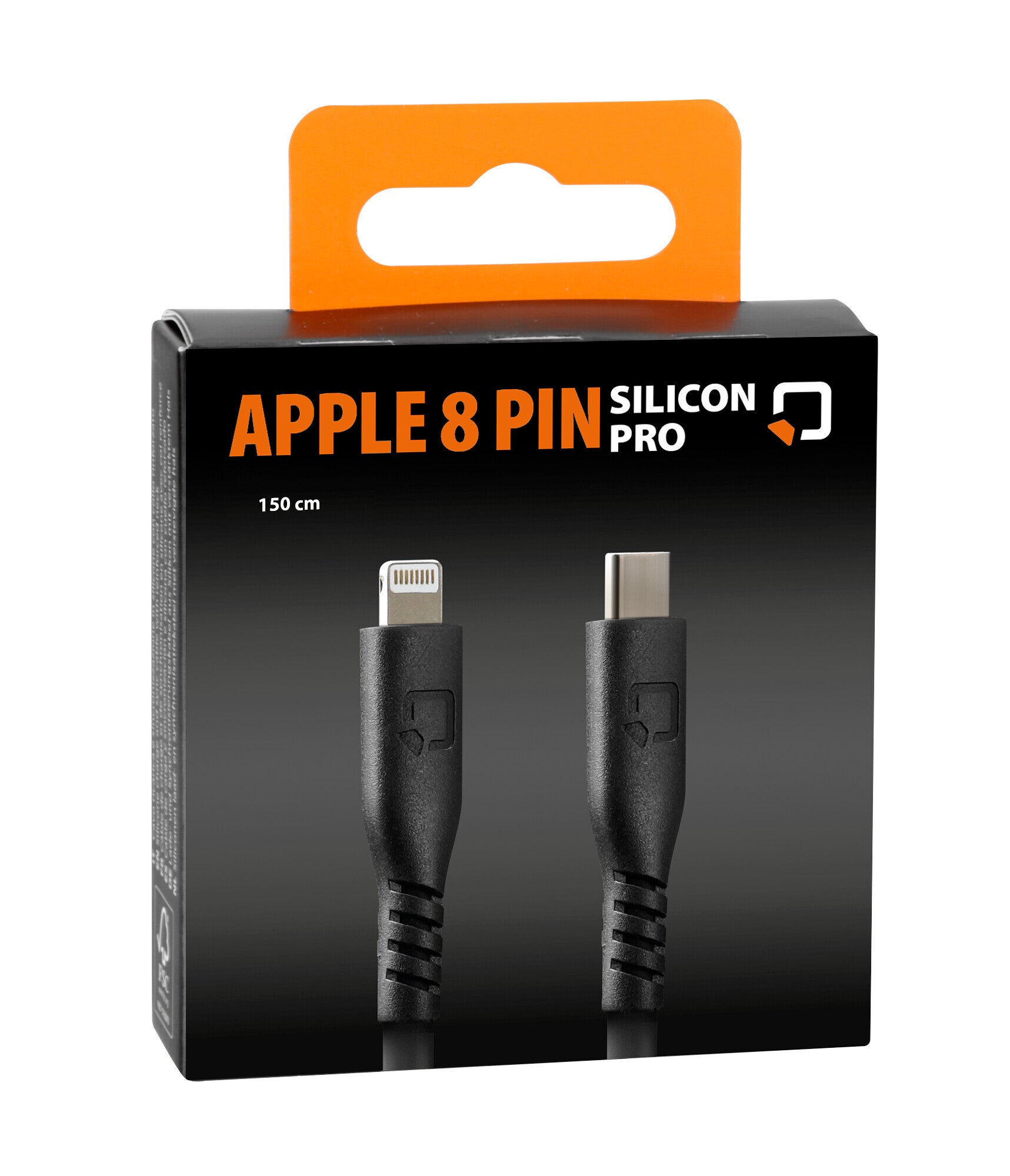 Optiline siliconen kabel usb type c > appel 8 pin - 150 cm