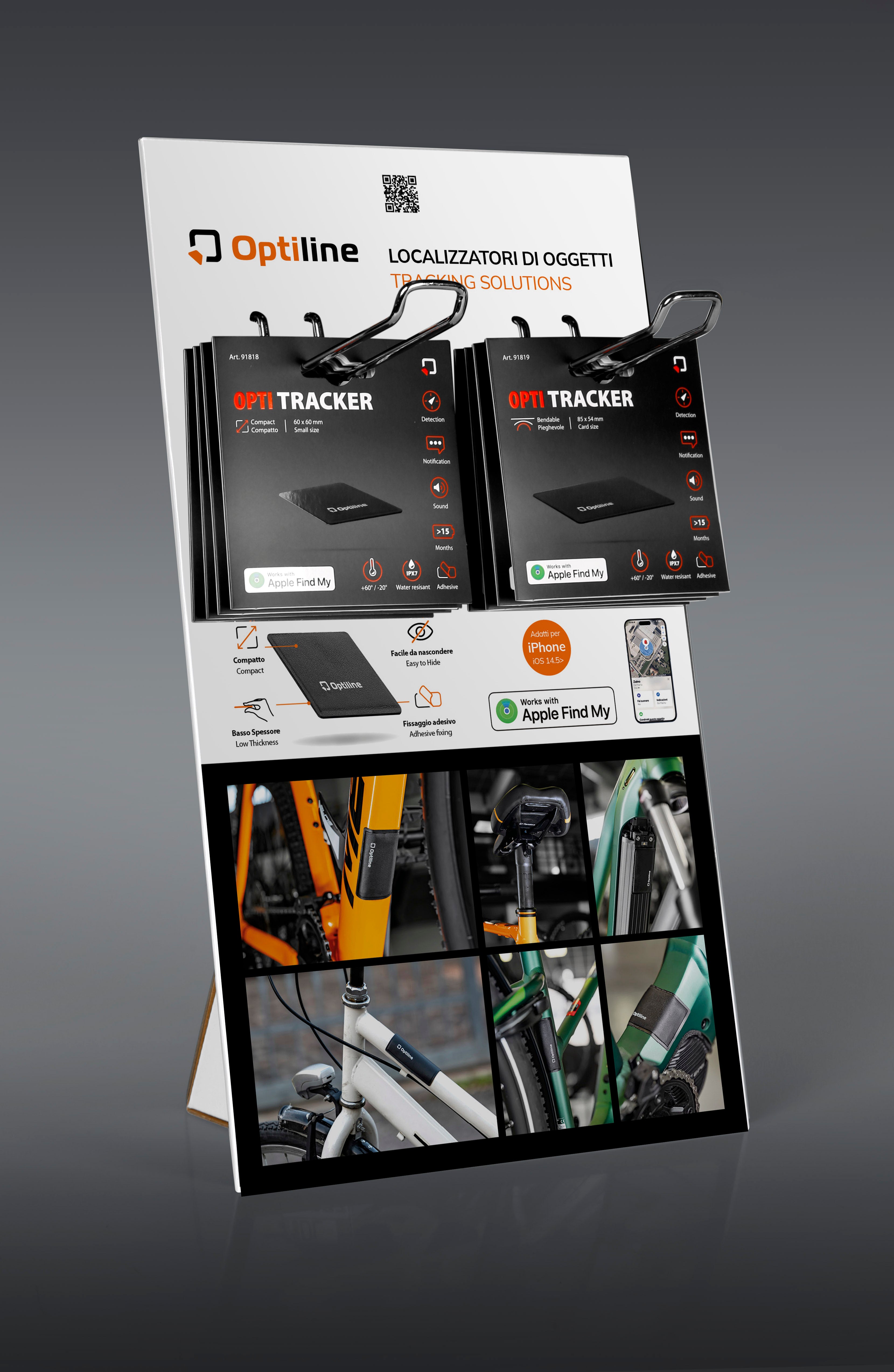 Optiline tracker balie display compleet