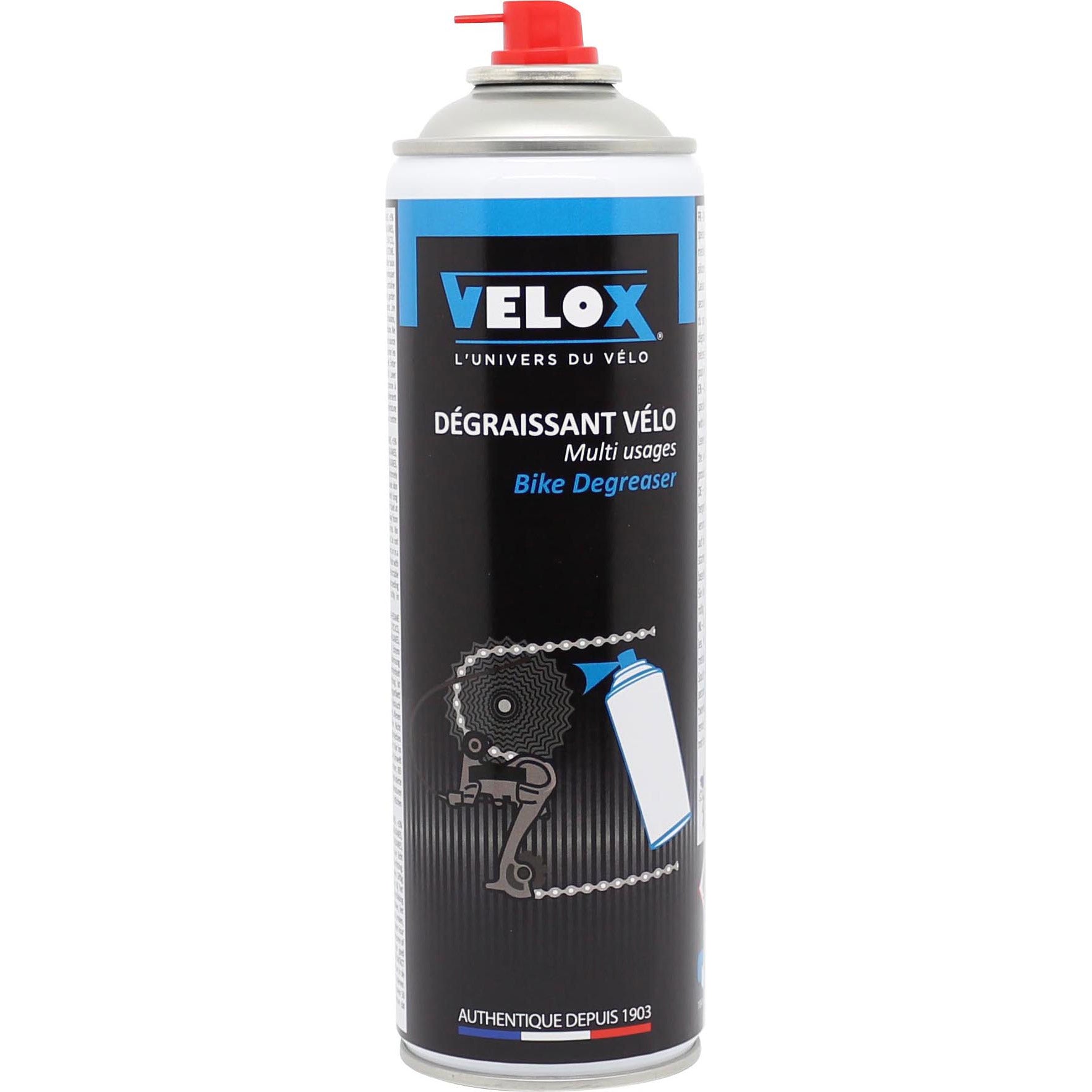 Velox dégraissant chaîne et cassette aérosol 400ml