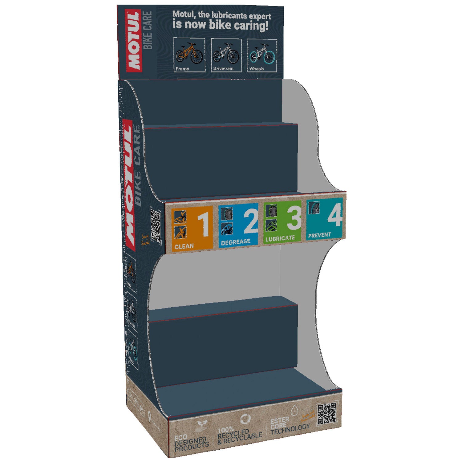 Schwalbe motul toonbankdisplay karton (leeg)