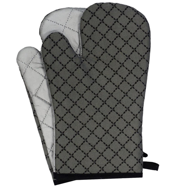 Dutch house ovenhandschoenen olive antracite set a 2 stuks