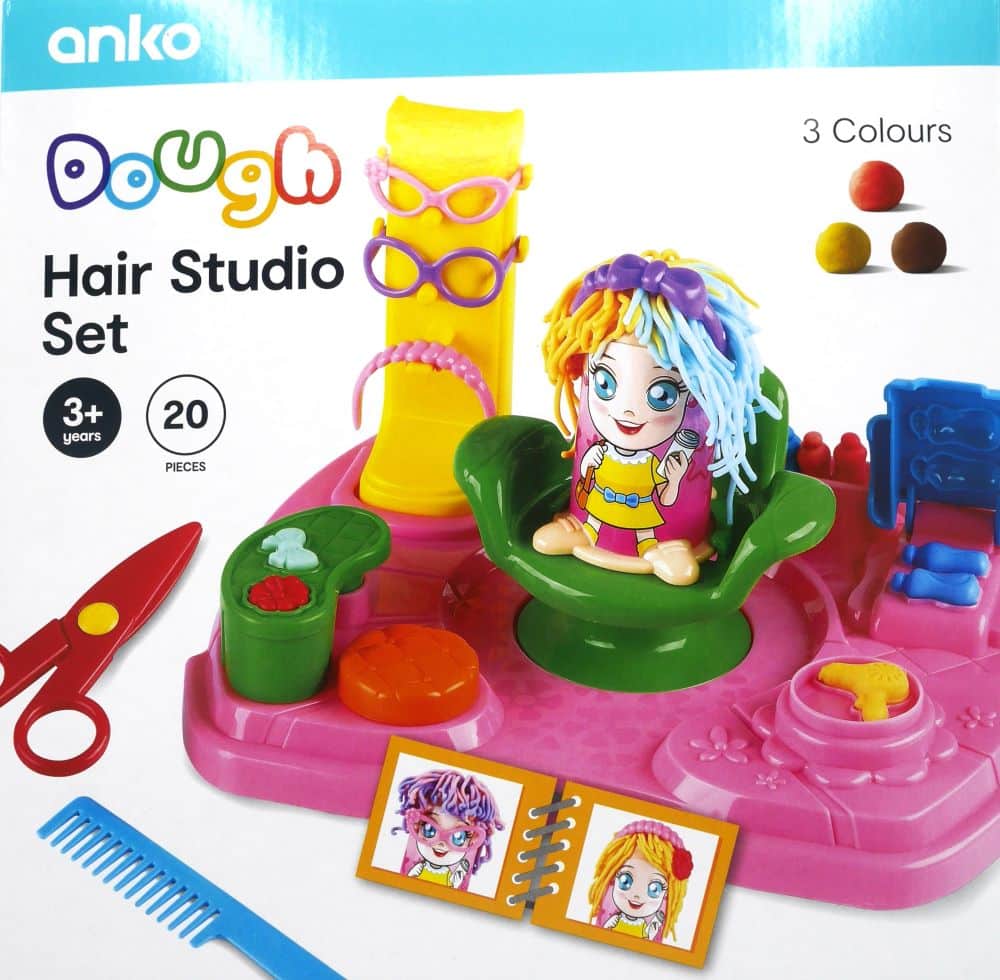 Playgo deeg haar studio met 3 potjes klei.