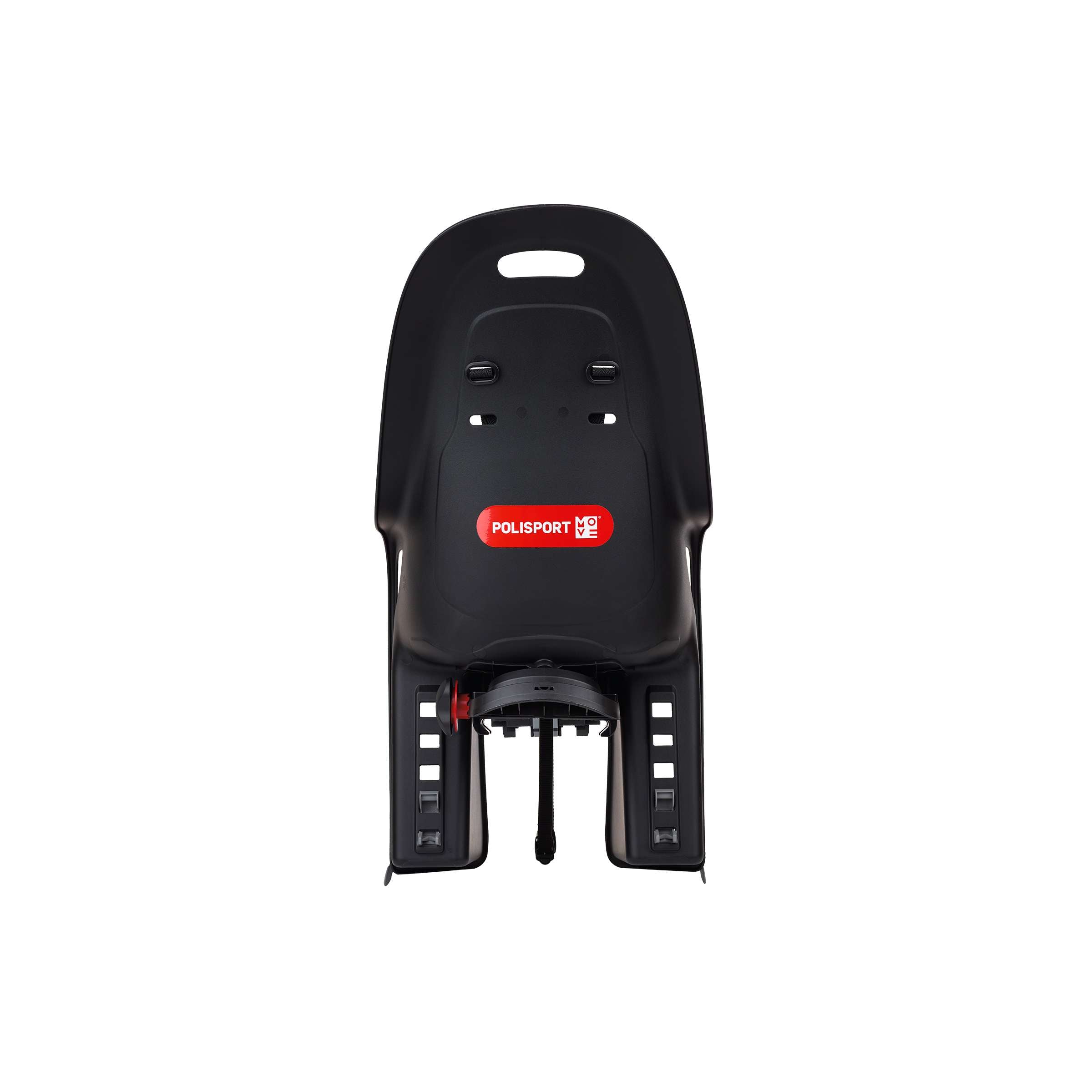 Polisport achterzitje koari bagagedrager zwart grijs