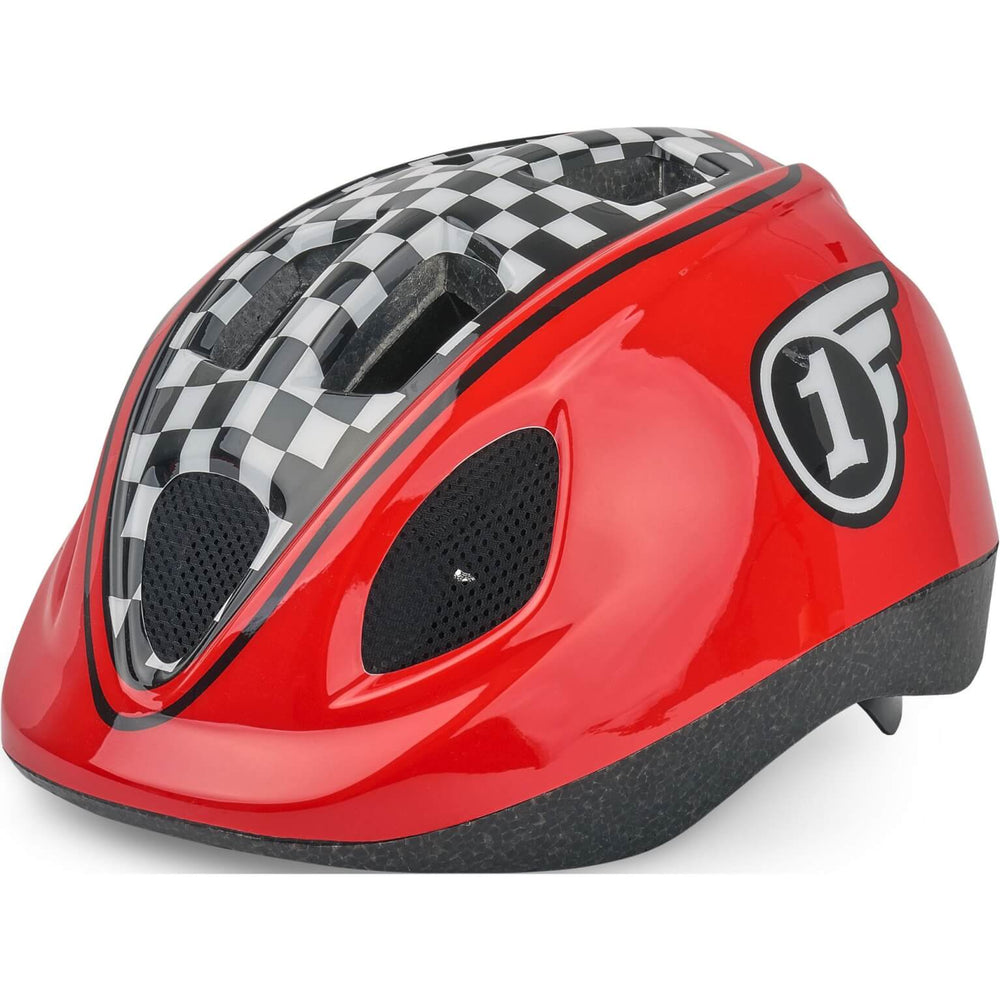 Polisport Kinderhelmrace. maat: XS (46 53 cm), kleur: rood zwart