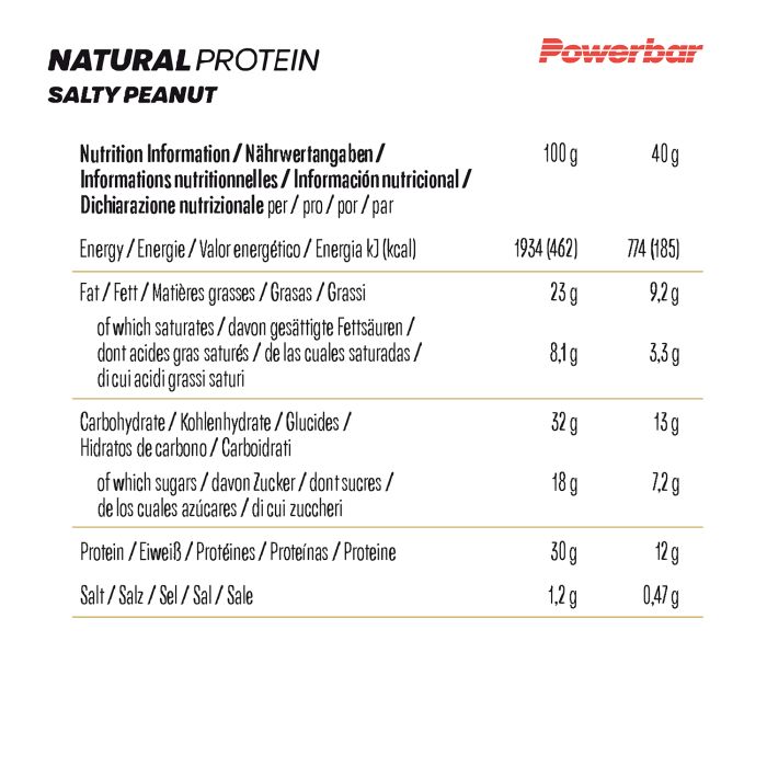 Powerbar natural protein (18 x 40gr) - salty peanut crunch