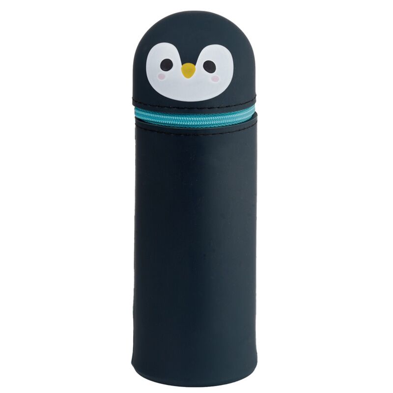 Adoramals pinguïn siliconen staand potloodetui