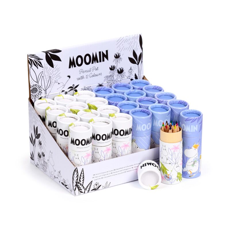Moomin tekenkoker 12 kleurpotloden