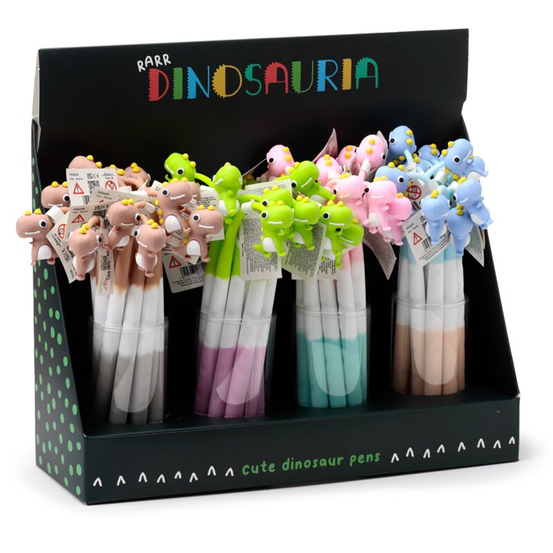 Dinosauria fijnschrijver pen - zwart