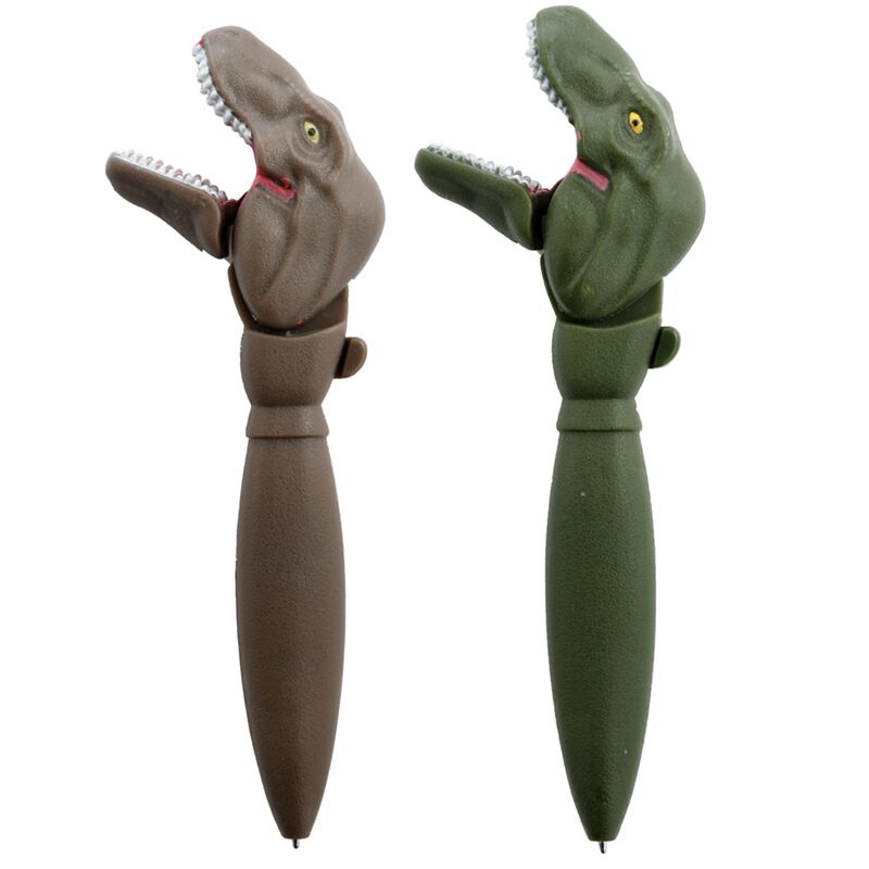 Dinosauria dinosaurus plastic pen - blauw