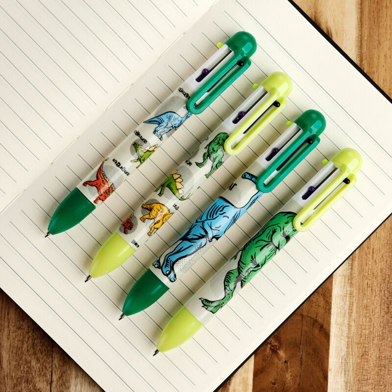 Dinosauria meer kleuren pen (6 kleuren)