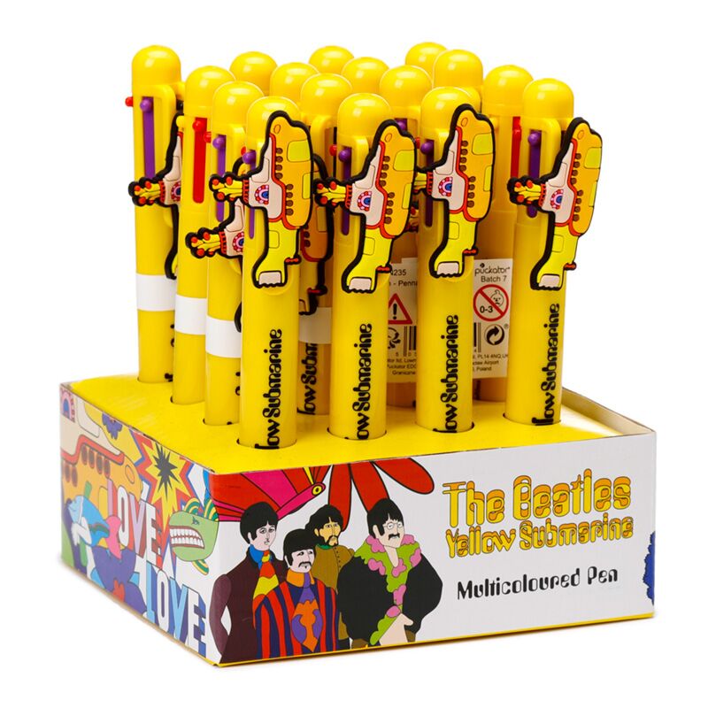 The Beatles Yellow Submarine meerkleurige pen (6 kleuren)