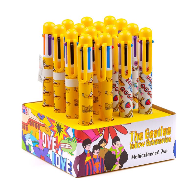 The Beatles Yellow Submarine meerkleurige pen (6 kleuren)