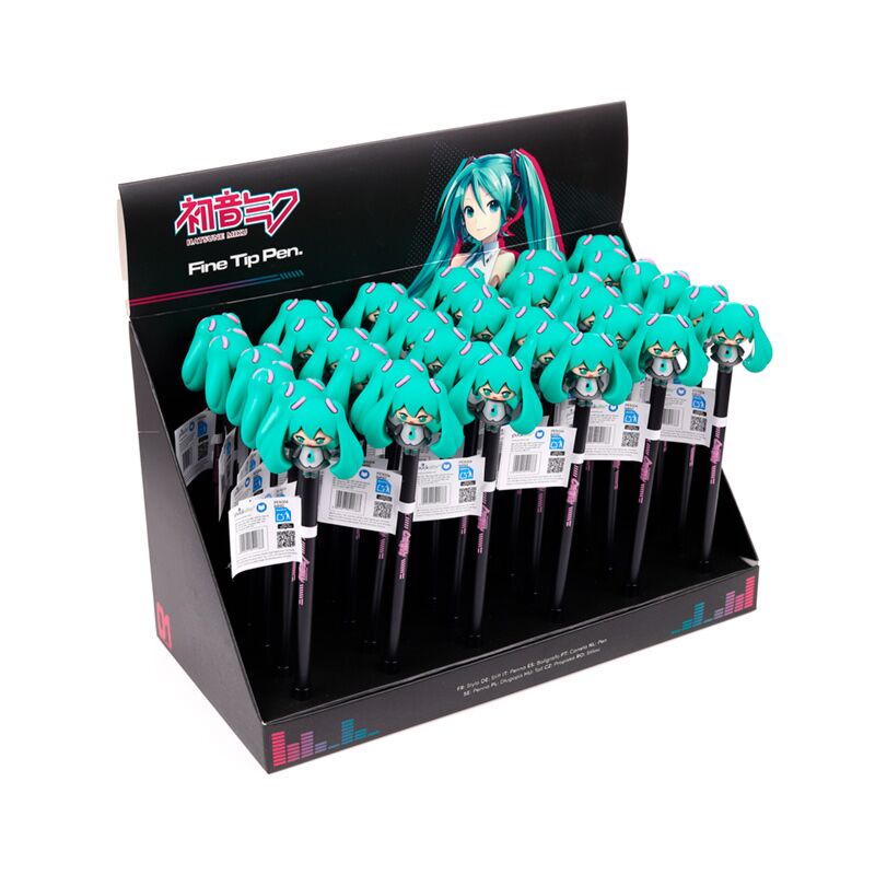 Union hatsune miku fijnschrijver pen siliconen top