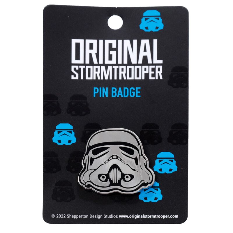 De originele stormtrooper helm emaille knoop badge