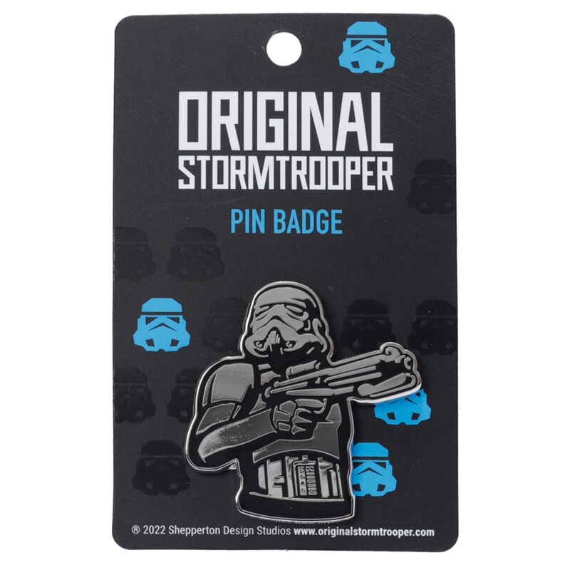 De originele stormtrooper emaille button badge