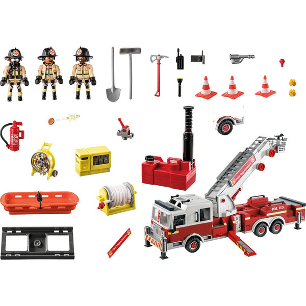 Playmobil Action Heroes Brandweerwagen: US Tower Ladder - 70935