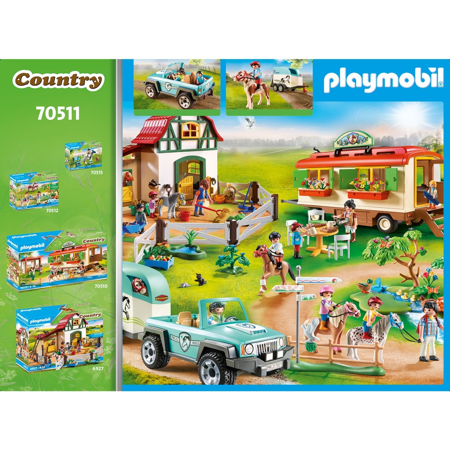 PLAYMOBIL Country Auto met Aanhanger 70511